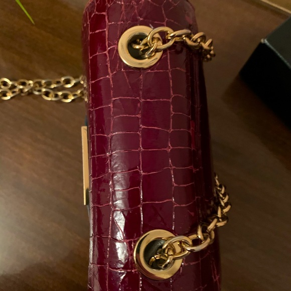 Vintage Zac Posen Stamped Leather Crossbody - Picture 4 of 9